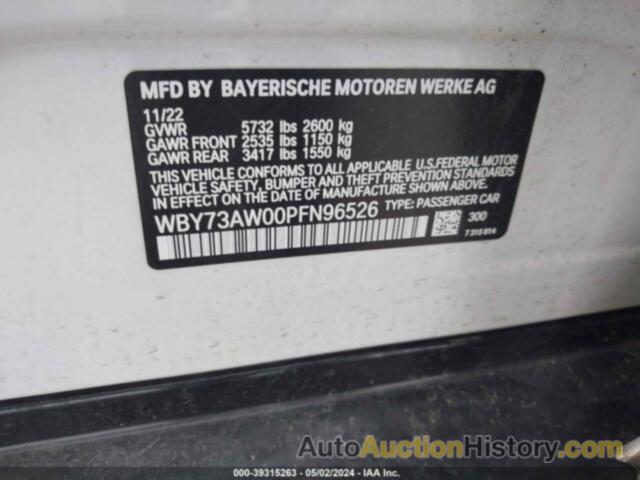 BMW I4 EDRIVE40, WBY73AW00PFN96526