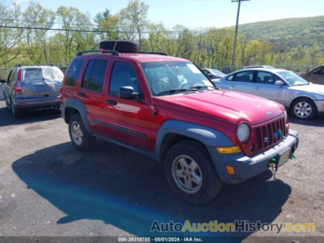 JEEP LIBERTY SPORT, 1J4GL48K47W517046