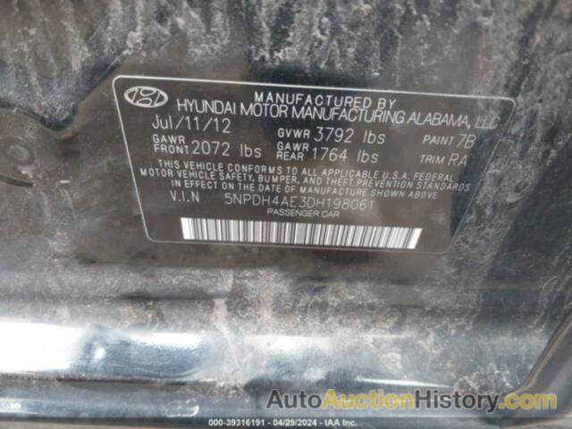 HYUNDAI ELANTRA GLS, 5NPDH4AE3DH198061