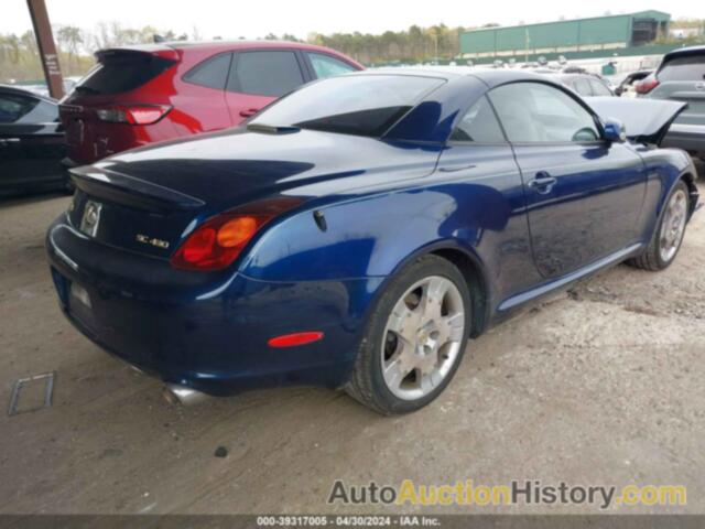 LEXUS SC 430, JTHFN48Y040055274