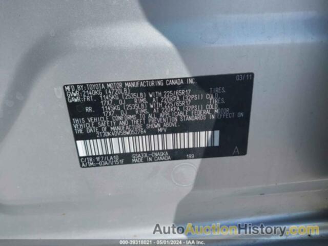 TOYOTA RAV4 LIMITED V6, 2T3DK4DV5BW052764