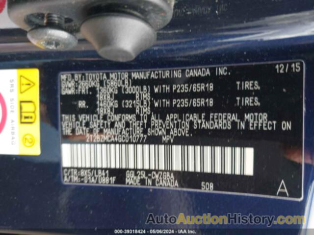 LEXUS RX 350, 2T2BZMCA4GC010777