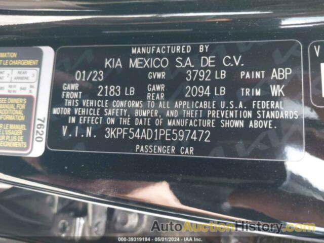 KIA FORTE GT LINE, 3KPF54AD1PE597472