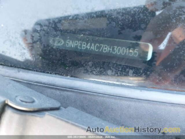 HYUNDAI SONATA GLS, 5NPEB4AC7BH300155