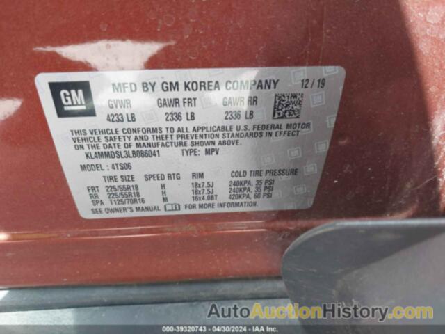 BUICK ENCORE GX FWD SELECT, KL4MMDSL3LB086041