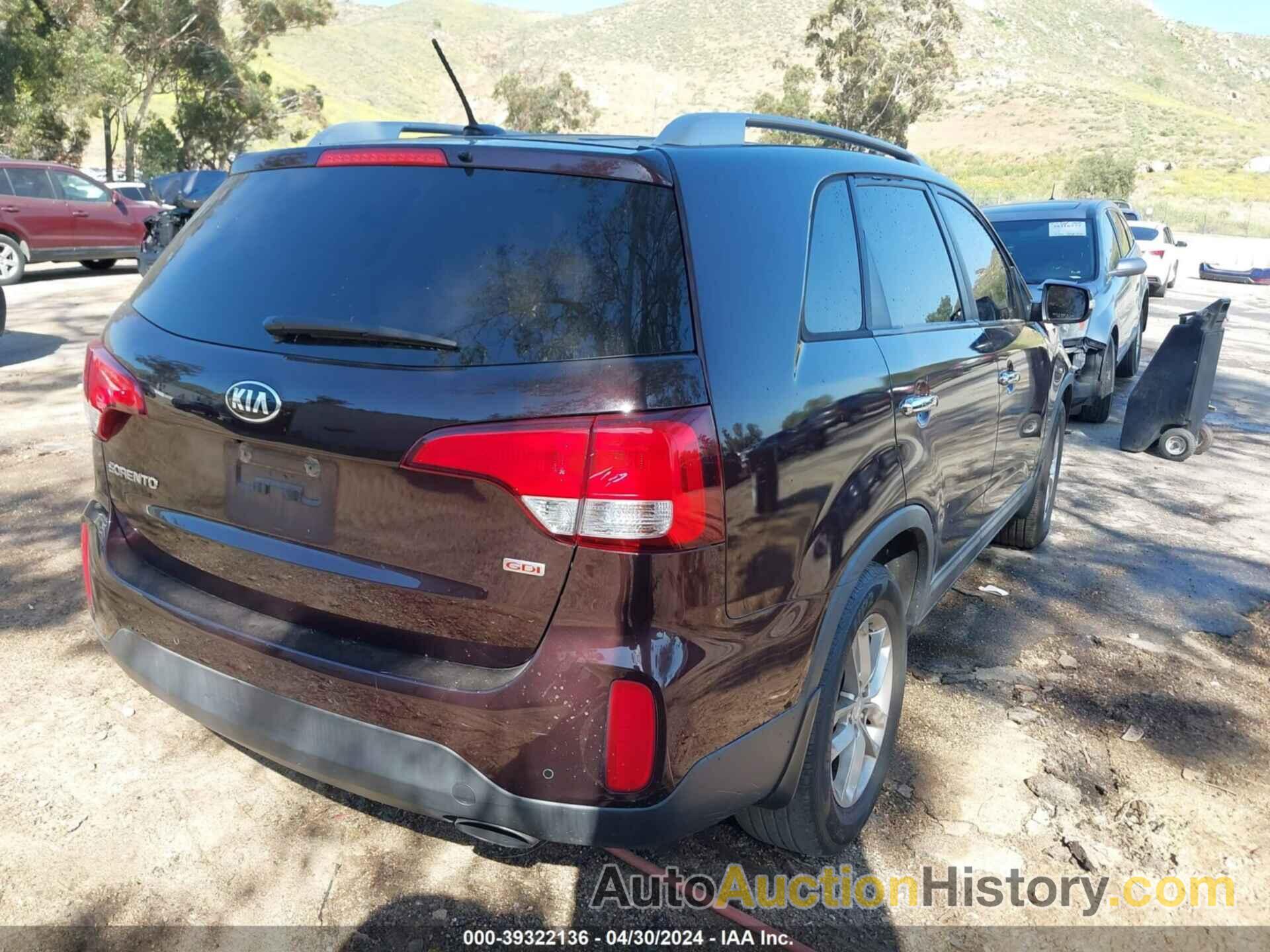 KIA SORENTO LX, 5XYKT3A63FG553524