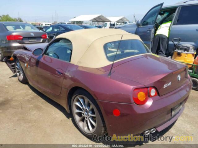 BMW Z4 2.5I, 4USBT33514LS51388