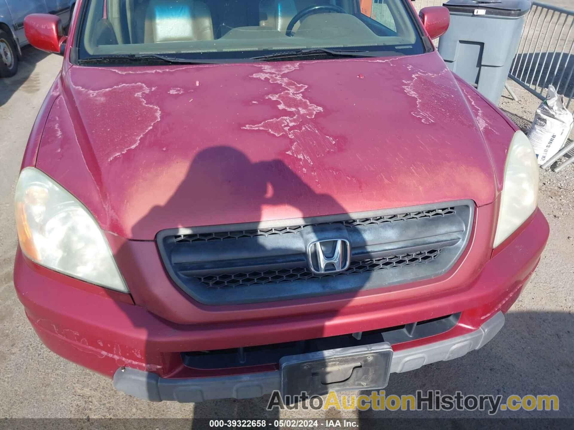 HONDA PILOT EX-L, 2HKYF18564H579866