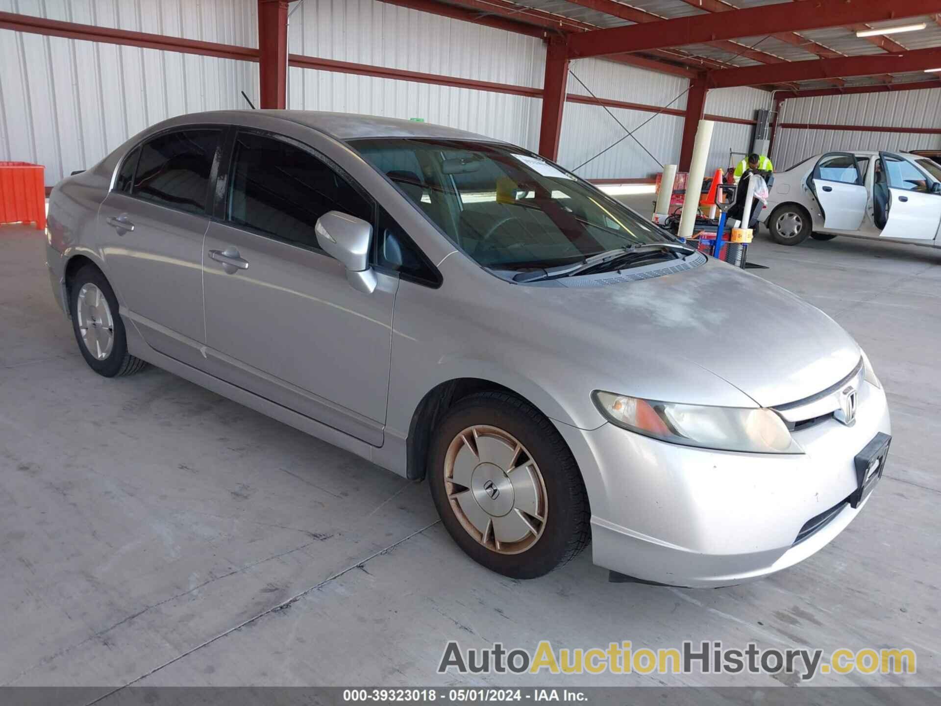 HONDA CIVIC HYBRID, JHMFA36287S014842