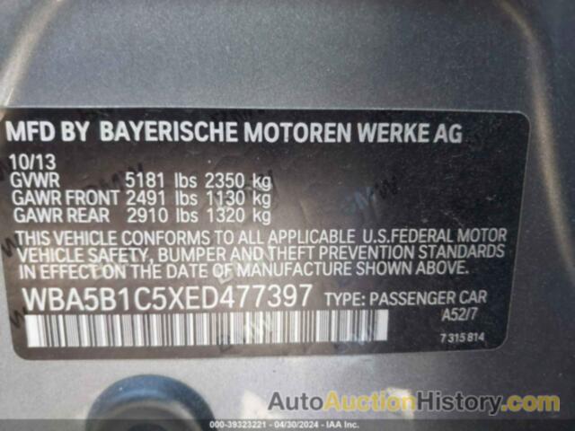 BMW 535I, WBA5B1C5XED477397