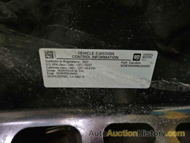 CHEVROLET TRAVERSE AWD LT CLOTH, 1GNEVGKW9NJ154345