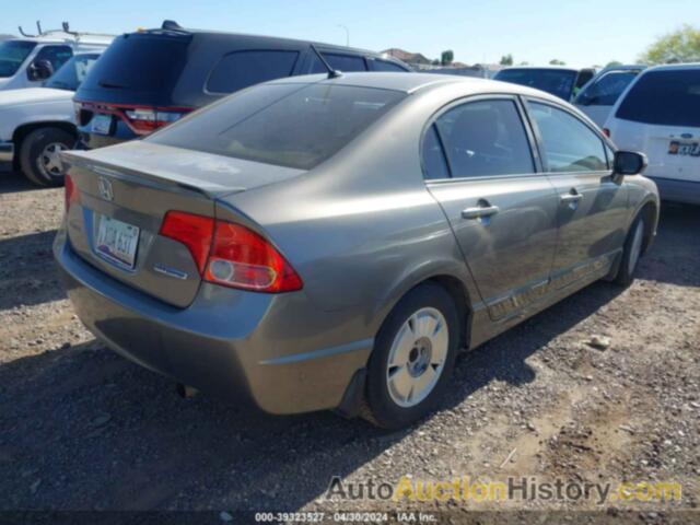 HONDA CIVIC HYBRID, JHMFA36257S021926