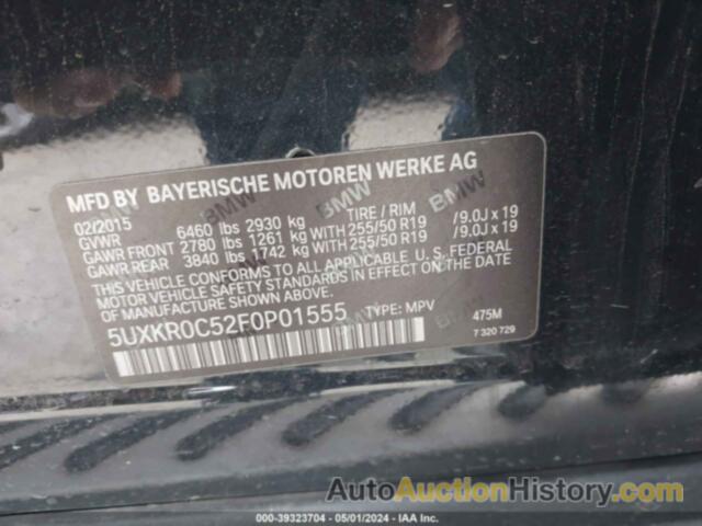 BMW X5 XDRIVE35I, 5UXKR0C52F0P01555