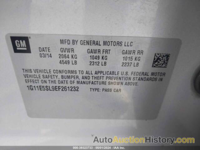 CHEVROLET MALIBU 2LT, 1G11E5SL9EF261232