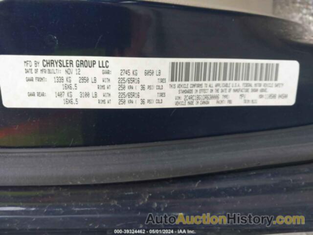 CHRYSLER TOWN & COUNTRY TOURING, 2C4RC1BG1DR630006