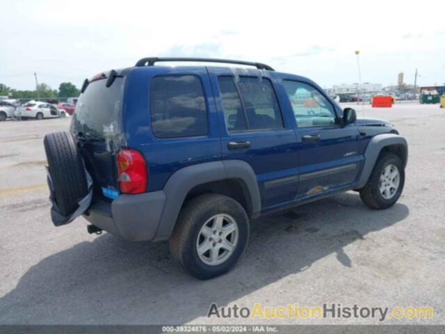 JEEP LIBERTY SPORT, 1J4GL48K04W259247