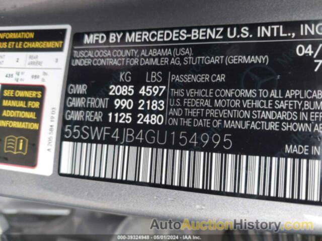 MERCEDES-BENZ C 300 300, 55SWF4JB4GU154995