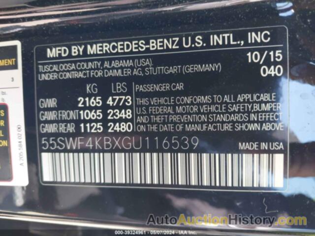 MERCEDES-BENZ C 300 4MATIC, 55SWF4KBXGU116539