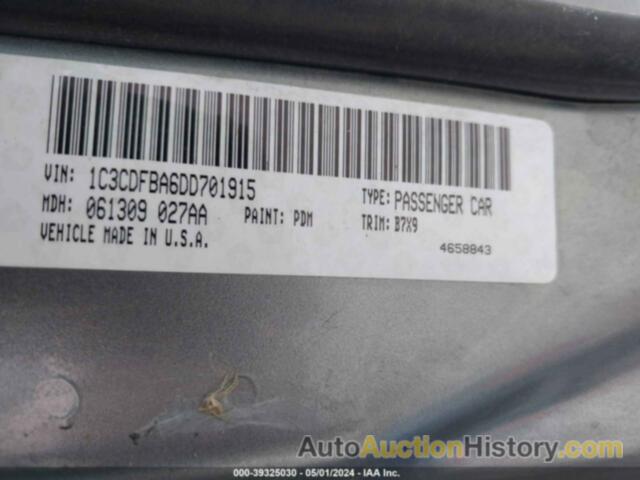 DODGE DART SXT, 1C3CDFBA6DD701915