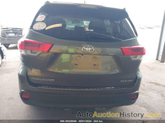 TOYOTA HIGHLANDER SE/XLE, 5TDJZRFH1HS465164