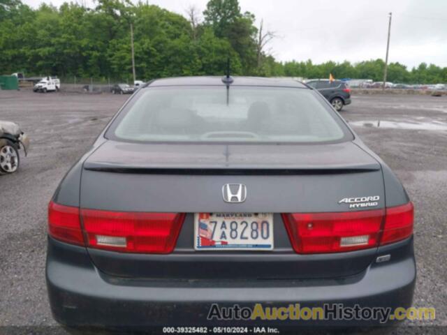 HONDA ACCORD HYBRID IMA, JHMCN364X5C005026