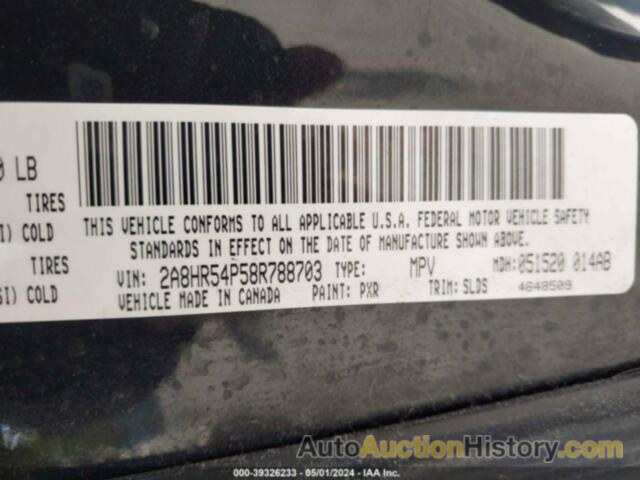 CHRYSLER TOWN & COUNTRY TOURING, 2A8HR54P58R788703