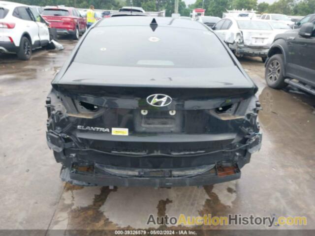 HYUNDAI ELANTRA SEL, 5NPD84LF7JH293711