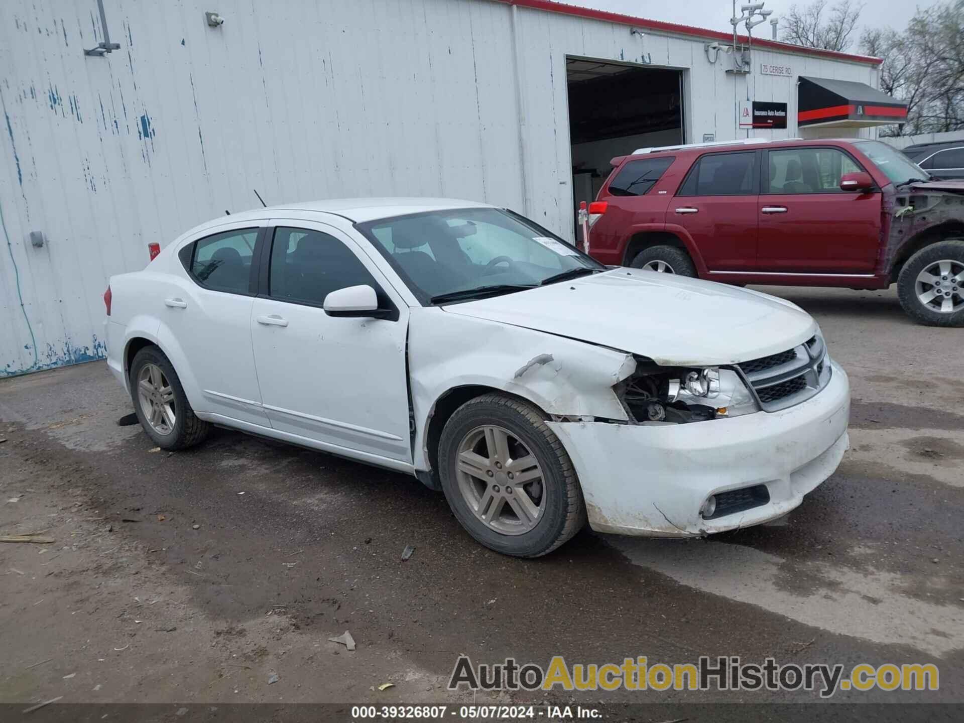 DODGE AVENGER SXT, 1C3CDZCG8DDN74170