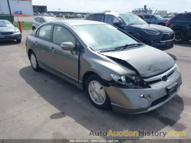 HONDA CIVIC HYBRID, JHMFA36238S020808