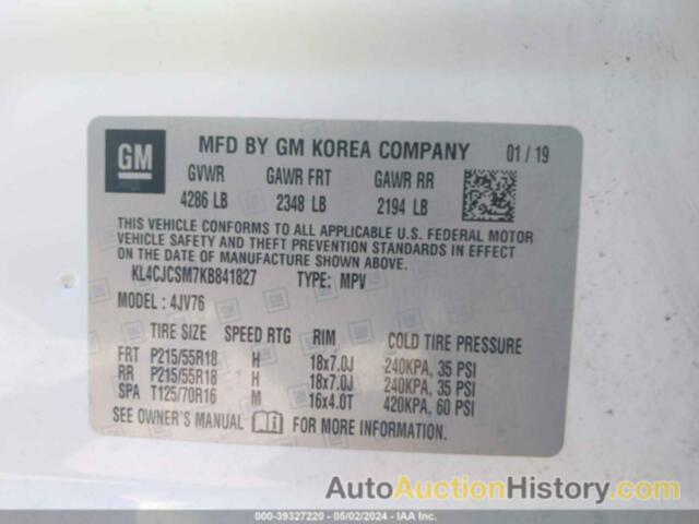 BUICK ENCORE FWD ESSENCE, KL4CJCSM7KB841827