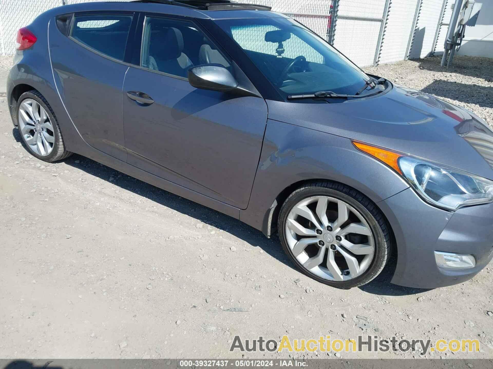 HYUNDAI VELOSTER BASE W/BLACK, KMHTC6AD6DU095893