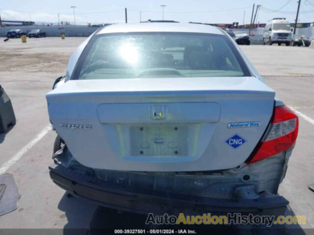 HONDA CIVIC NATURAL GAS, 19XFB5F54CE000860