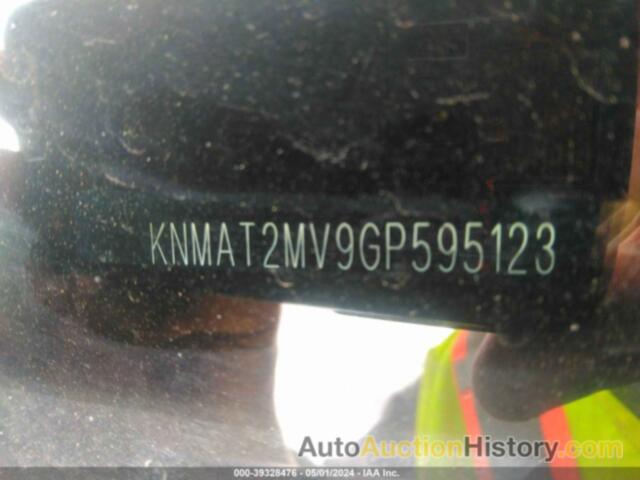 NISSAN ROGUE S, KNMAT2MV9GP595123