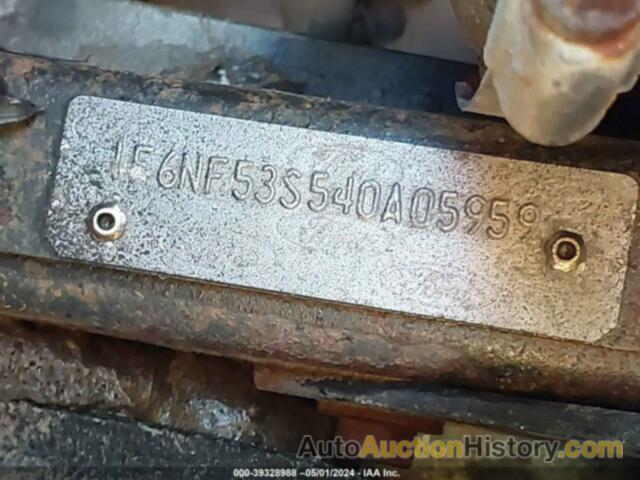 FORD F550 SUPER DUTY STRIPPED CHASS, 1F6NF53S540A05959