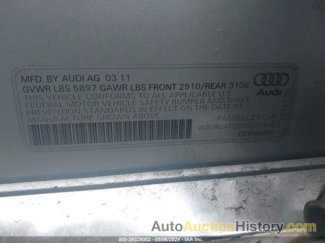 AUDI A8 L 4.2, WAURVAFD2BN021640