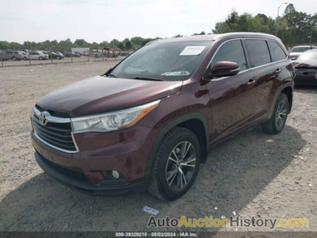 TOYOTA HIGHLANDER XLE, 5TDJKRFH5GS355429