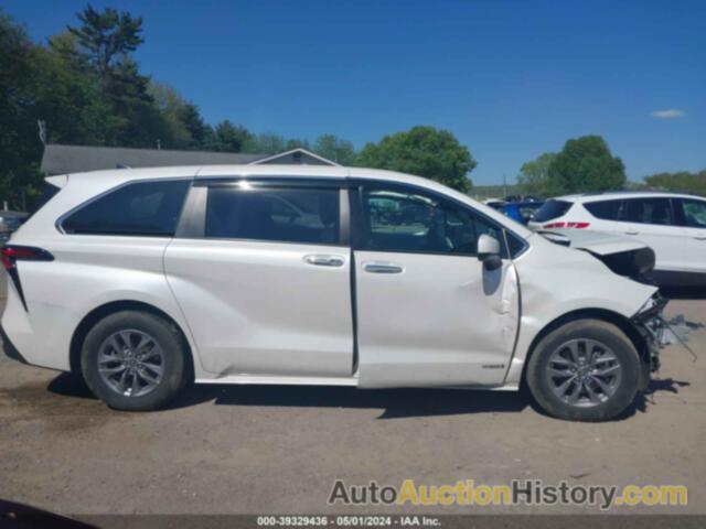 TOYOTA SIENNA XLE, 5TDYRKEC2MS024570