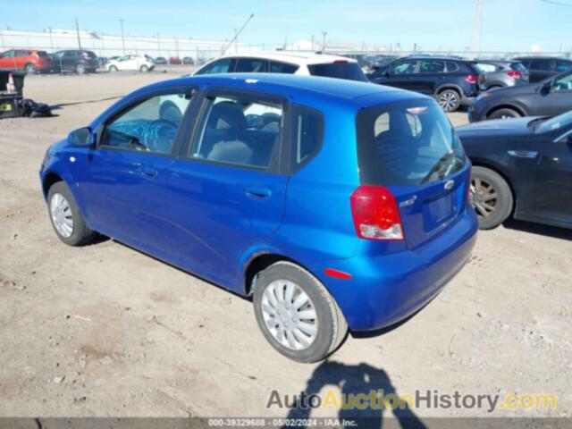 CHEVROLET AVEO 5 SPECIAL VALUE, KL1TD66628B081686