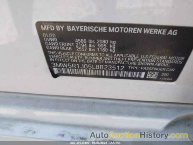 BMW 330I, 3MW5R1J05L8B23512