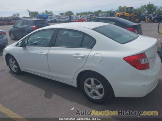 HONDA CIVIC NATURAL GAS, 19XFB5F55CE002133