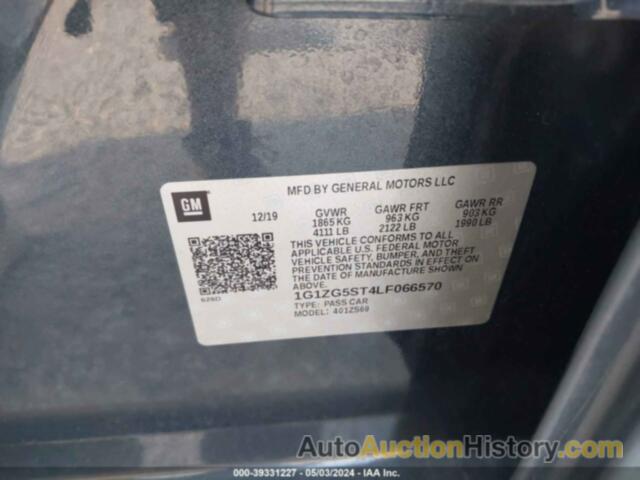 CHEVROLET MALIBU RS, 1G1ZG5ST4LF066570