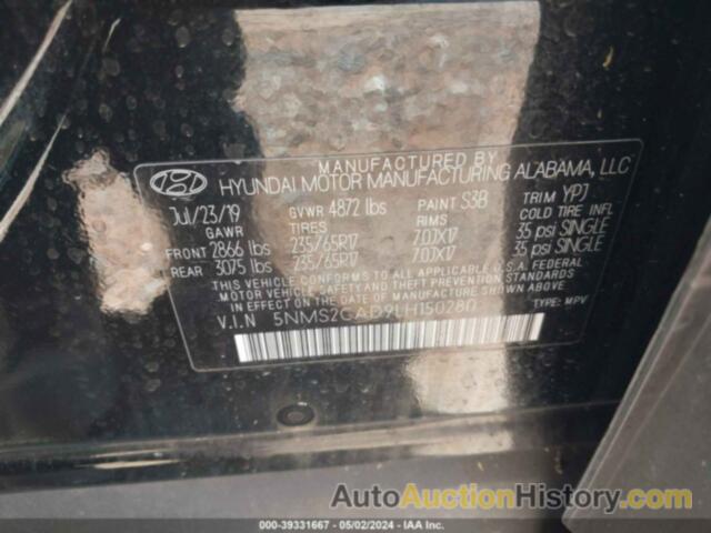 HYUNDAI SANTA FE SE, 5NMS2CAD9LH150280