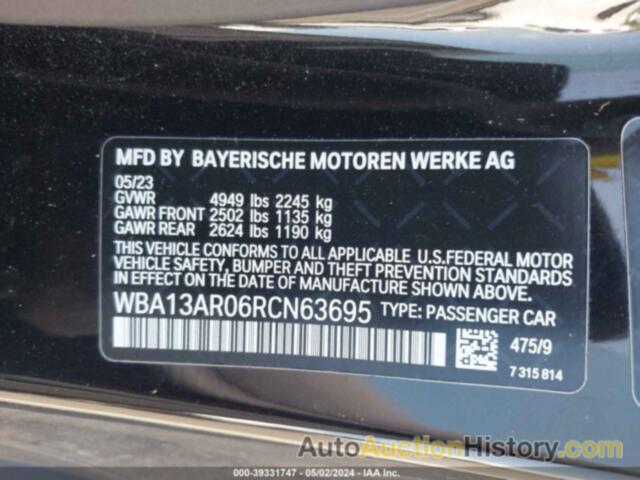 BMW M440I XDRIVE, WBA13AR06RCN63695