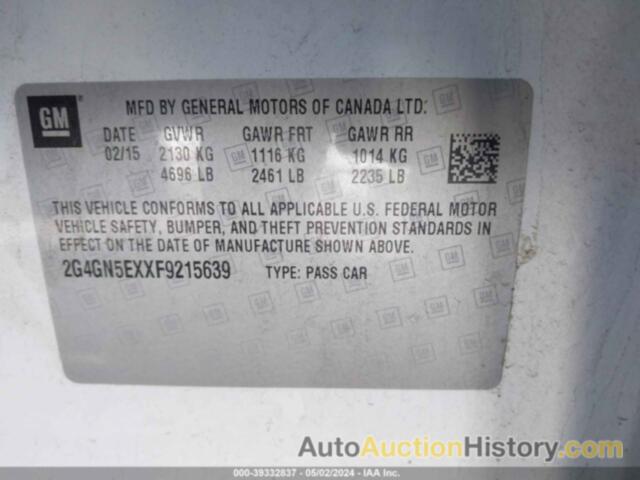 BUICK REGAL PREMIUM, 2G4GN5EXXF9215639