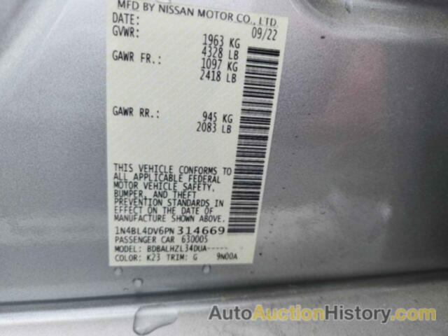 NISSAN ALTIMA SV, 1N4BL4DV6PN314669