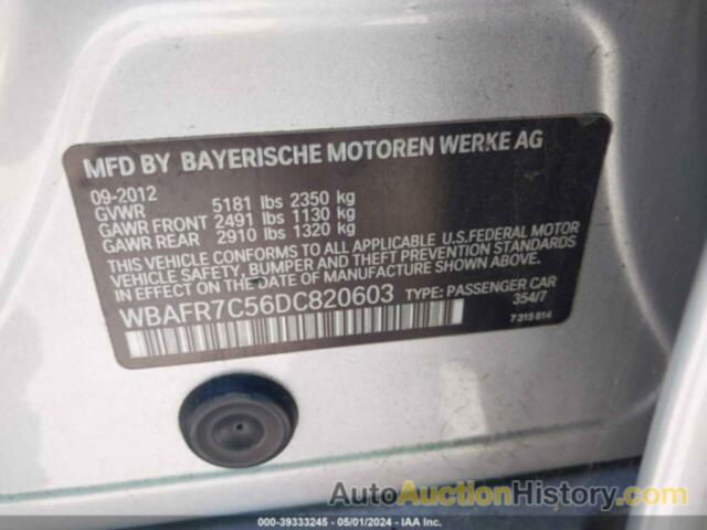 BMW 535I, WBAFR7C56DC820603