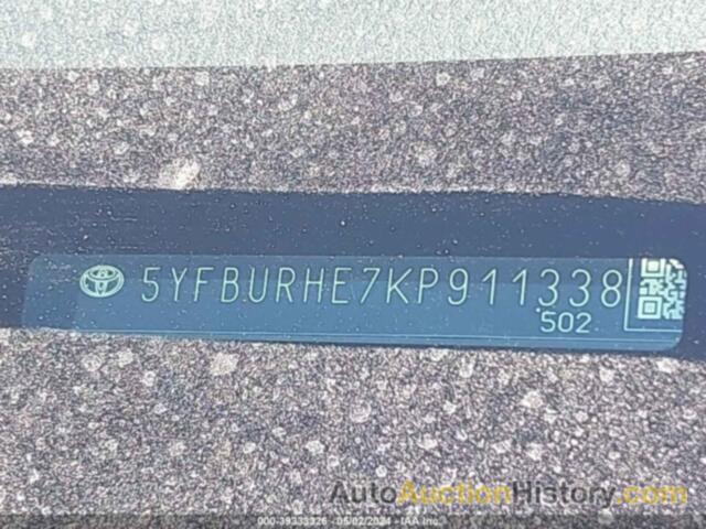 TOYOTA COROLLA L/LE/XLE/SE/XSE, 5YFBURHE7KP911338