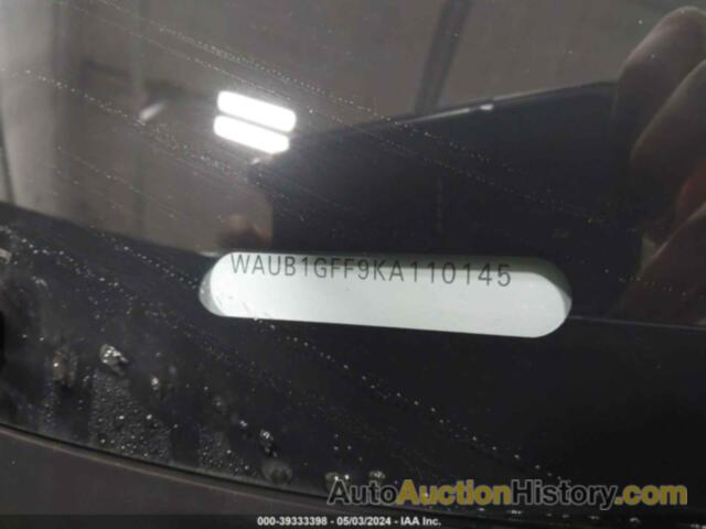 AUDI S3 PREMIUM PLUS, WAUB1GFF9KA110145