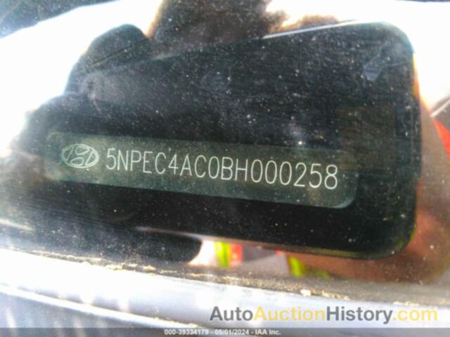 HYUNDAI SONATA LIMITED, 5NPEC4AC0BH000258