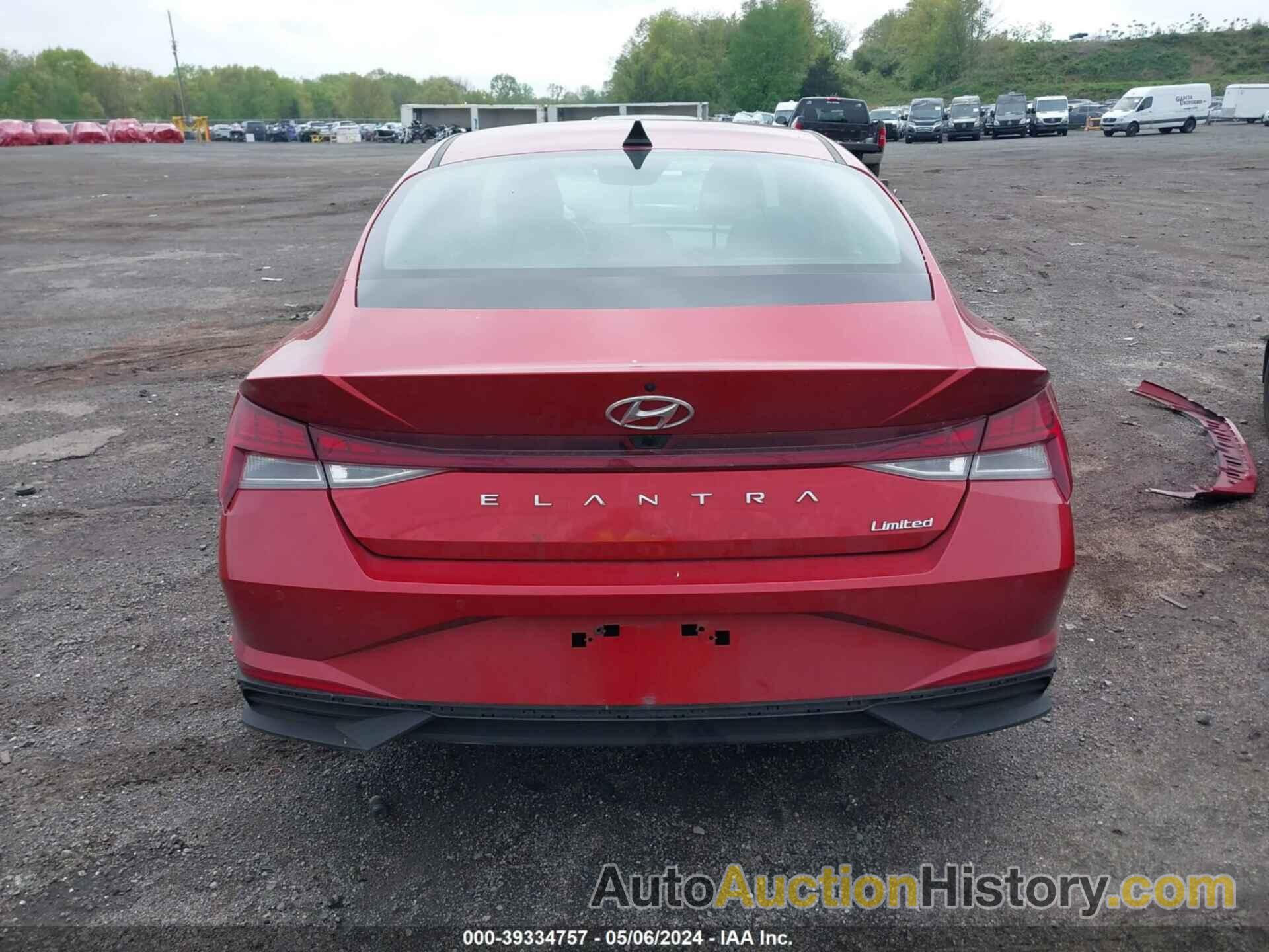 HYUNDAI ELANTRA LIMITED, KMHLP4AG5MU168450